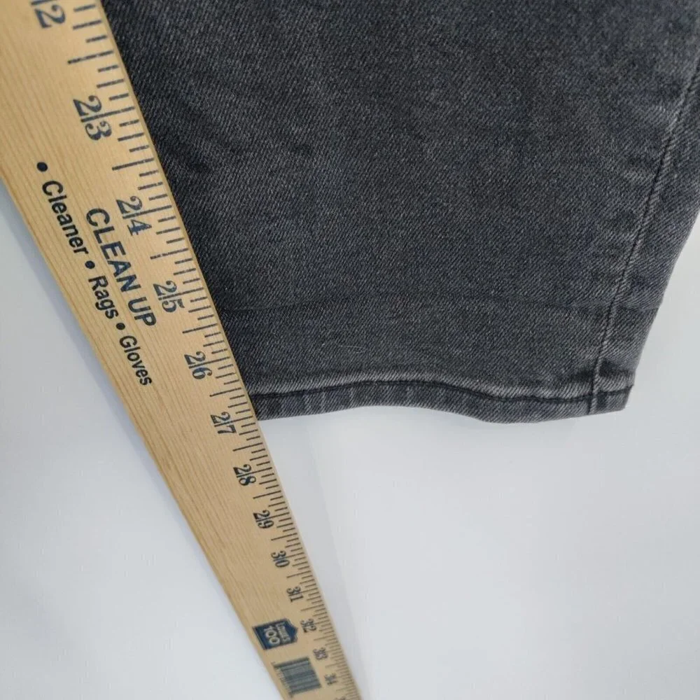 American Eagle Mom Jeans Stretch High-Rise Ankle 90's Dark Denim 2 Womens